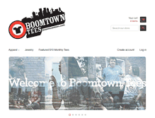 Tablet Screenshot of boomtowntees.com